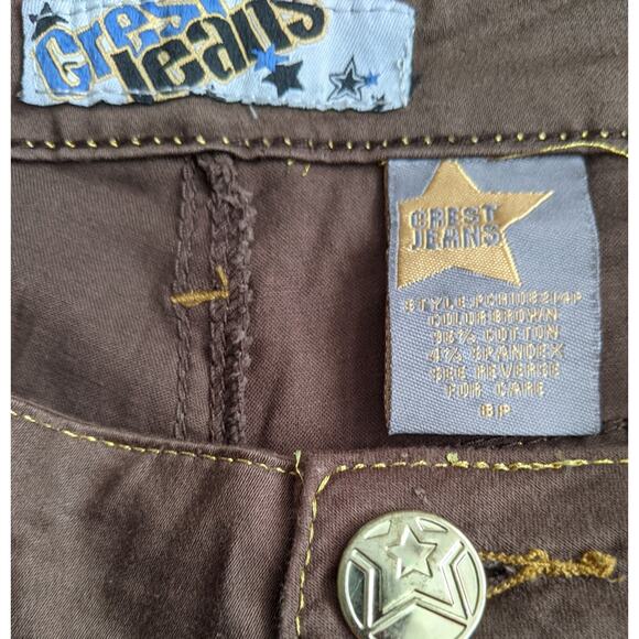 Crest Jeans Brown Stretch Bootcut Jeans - Picture 6 of 7